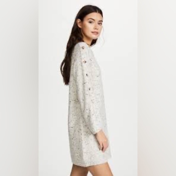 Madewell Donegal Button Sleeve Sweater Dress Size XS Fits Big - Picture 5 of 13